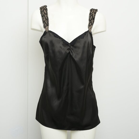 Le Chateau silk satin black top, Size XXS (0) - Picture 2 of 13